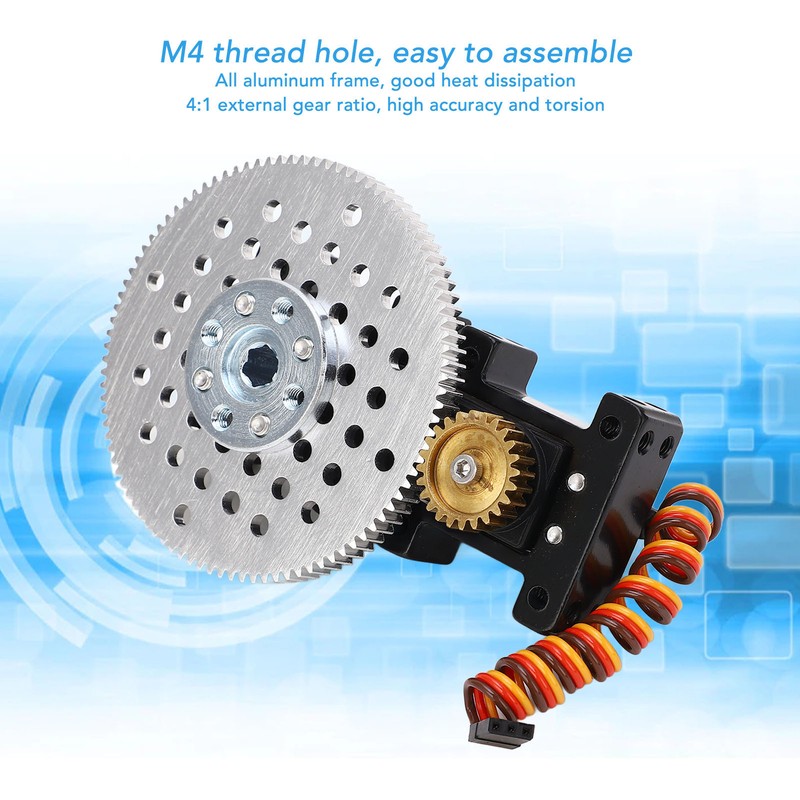 4:1 Ratio Servo Motor Gear Box High Torsion Aluminum Frame