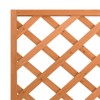 Gecheer Planter with Trellis Brown Solid Wood Fir