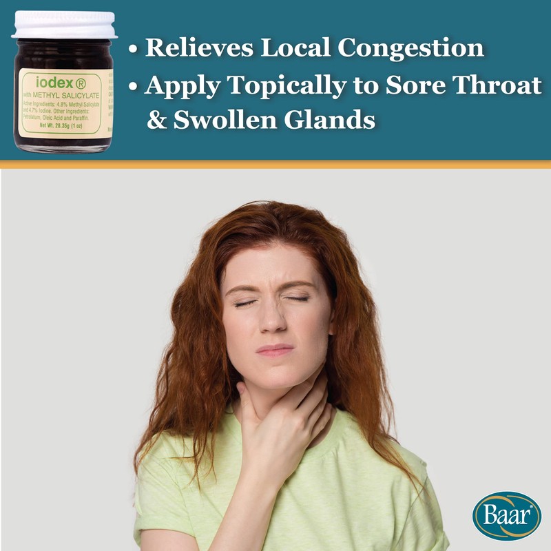 IODEX BAAR Methyl Salicylate Topical Ointment, Formulated w/ 4.7% Iodine
