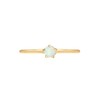 Elli Ring Ladies Band Basic Geo with Synthetic Opal in