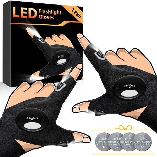 Mens Fishing Gifts for Christmas Presents - Unusual Christmas Gifts for Men Gadgets LED Gloves Fishing Camping Accessories Advent Calendar 2023 Stocking Filler for Men Him Dad Xmas Gifts DIY Tools