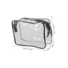 Baluue 2pcs Clear Toiletry Bag Multi Functional Large Capacity Transparent