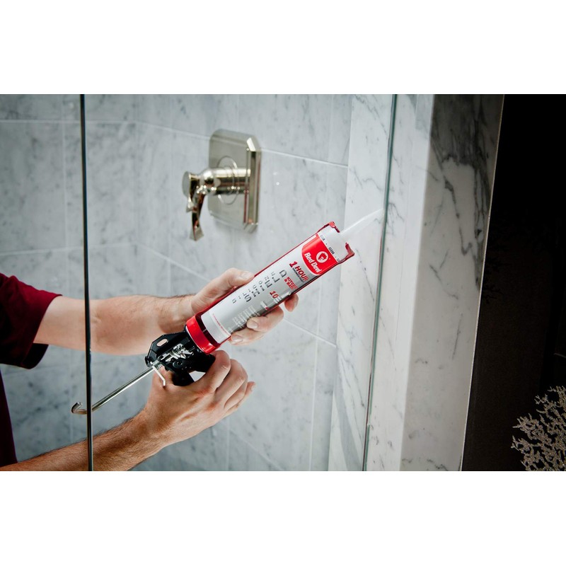 Red Devil 0816KB 100% Silicone Shield Kitchen and Bath Sealant,