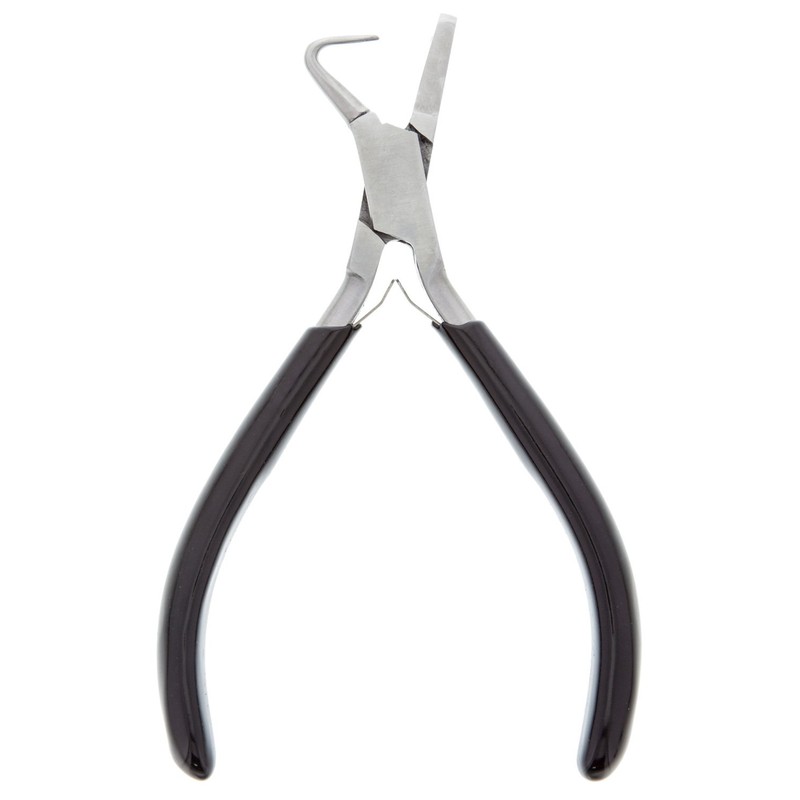 EuroTool Dimple Plier, Hooked Jaw, 1mm, Black
