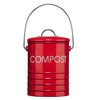 Premier Housewares Compost Bin with Handle, Red