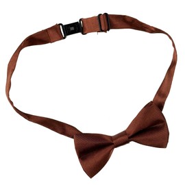 SEVENHEAD Brown Child Kids Suspenders Bowtie Set Adjustable Suspender Set Elastic Y-Back Design with Strong Metal Clips for Boys and Girls