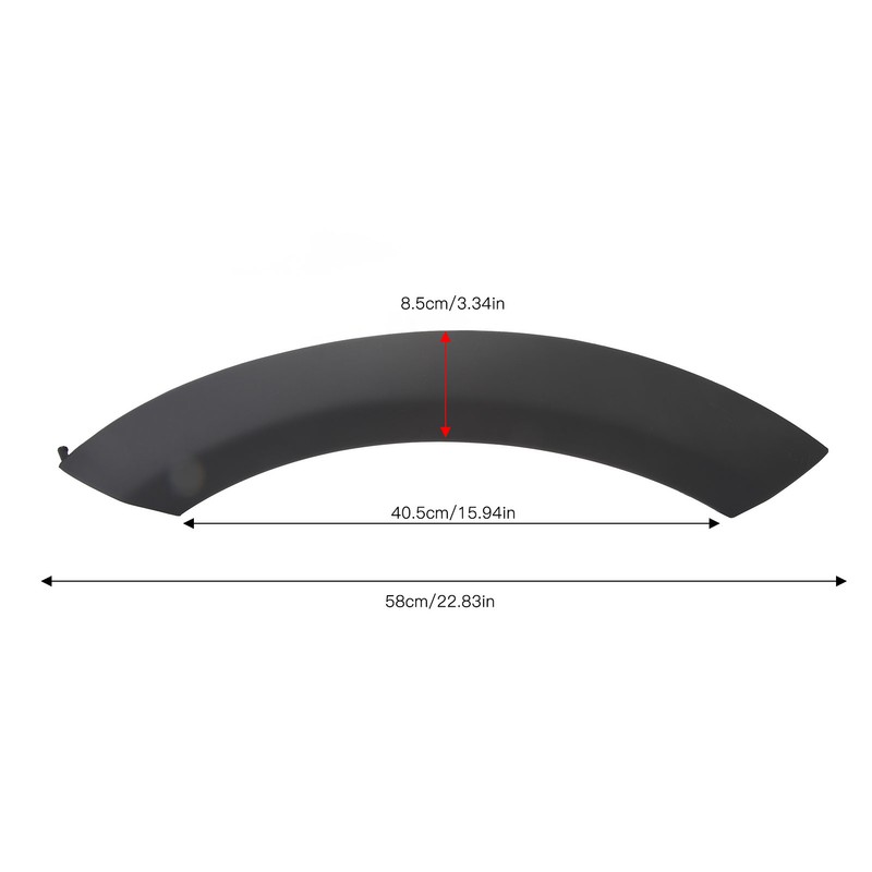 Wheel Mudguard Arch Cover Scratch Resistant Sporty Front Hood Wheel