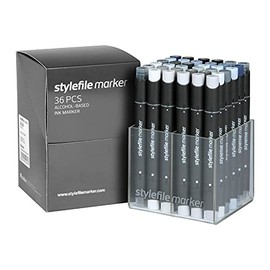 Stylefile Marker Set of 36-Grey Set