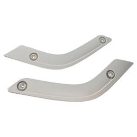 Fundyliue 1RC72JAHAD Interior Door Grab Handle Inserts Cover Door Handle Trim Cover Replacement for JK JKU 2011-2018 (Sliver)