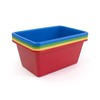 Humble Crew Small Plastic Storage Bins, Set of 4, Primary