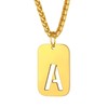 Richsteel Pendant for Men Women Letter A to Z Necklace