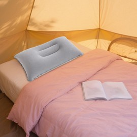 Inflatable Pillows - Comfortable Blow up Pillow - Compact Portable Soft Cushion Rest Companion for Seat Bed Car Airplane Travel