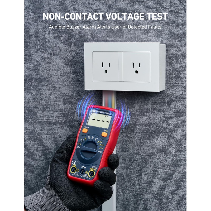 AstroAI Digital Multimeter, Voltmeter 1.5v/9v/12v Battery Voltage Tester Auto-Ranging/Ohmmeter/DMM with