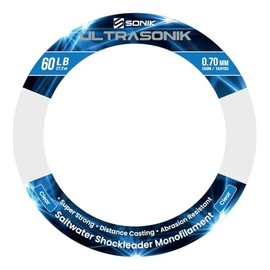 Sonik UltraSonik Clear Mono Shockleader 150m: 60lb