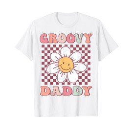 Groovy Daddy Matching Family Birthday Party Daisy Flower T-Shirt
