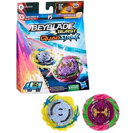 Beyblade Burst QuadStrike Dual Pack, Pack of 2 Competition Spinners Fierce Bazilisk B8 and Hydra Kerbeus K8