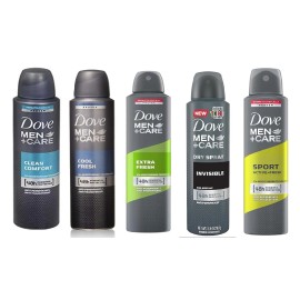 Dove 6 Pack Dove Men Body Spray (6X150ml Mix within the available kinds)