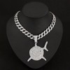 EDINGM Cuban Link Chain for Men, Miami Mens Silver Gold