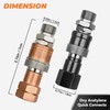 Oxy Acetylene Torch Quick Connects Fittings | Upgraded QDB10 Set