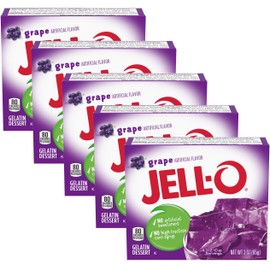 Jell-O Grape Flavor Gelatin Dessert Mix, 3 Ounce Box