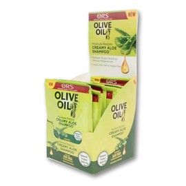 ORS Olive Oil Creamy Aloe Shampoo Infused with Aloe Vera Travel Packet 1.75 Ounces (Pack of 12)