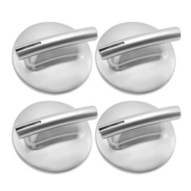 Zreneyfex 4 Pcs 74010839 Cooktop Burner Knob Replacement for Jenn-Air Stove/Range JED8430BDB18 JED8430BDB JED8430BDF JED8430BDS JED8430BDF18 JED8430BDS18 WP74010839 7737P372-60 AP4100128 PS2088183