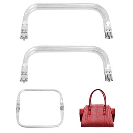 2-Piece Aluminum Purse Frame Set - 20×9.2cm U-Shaped Kiss Lock Clasp with Tubular Design for DIY Bag Making & Clutch Handles (Ideal Sewing Craft Replacement Hardware)