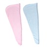 BIUDECO 2pcs Microfiber Hair Dry Caps -Dry Towel Wraps for