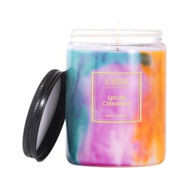 HZ-WONMIO Scented Candles | Spiced Cinnamon Candle |Soy Wax Jar Candle| Extra Strong and Long Lasting Scented Candles| Holiday Aromatherapy Candle | Funny Birthday Gifts for Women|9.5oz 80 Hour Burn