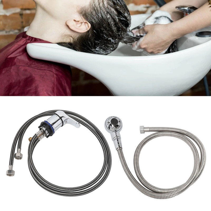 Shampoo Bowl Faucet Pressurization Water Saving 100cm Pipe 120cm Soft