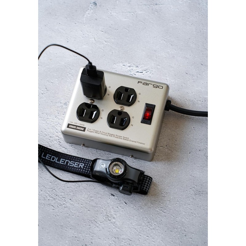 Fargo STEEL TAP Power Strip, Steel, 3-Pin Compatible, with Ground