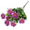 5 Bundles Fake Mums Artificial Fall Flowers For Outdoors Daisy