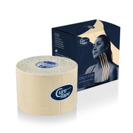 CureTape® Gentle | Kinesiology Tape For Hyper Sensitive Skin | Gentle Adhesion | 100% Hypoallergenic Water Resistant K Tape | For Thin Skin, Elderly or Children | Gentle To Remove | Medical KTape