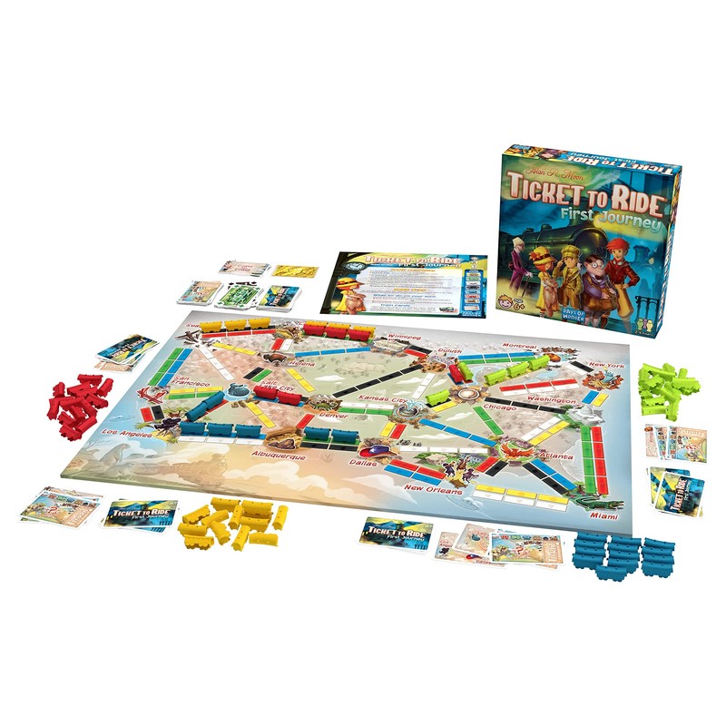 Asmodee Ticket to Ride First Journey Board Game - Fun