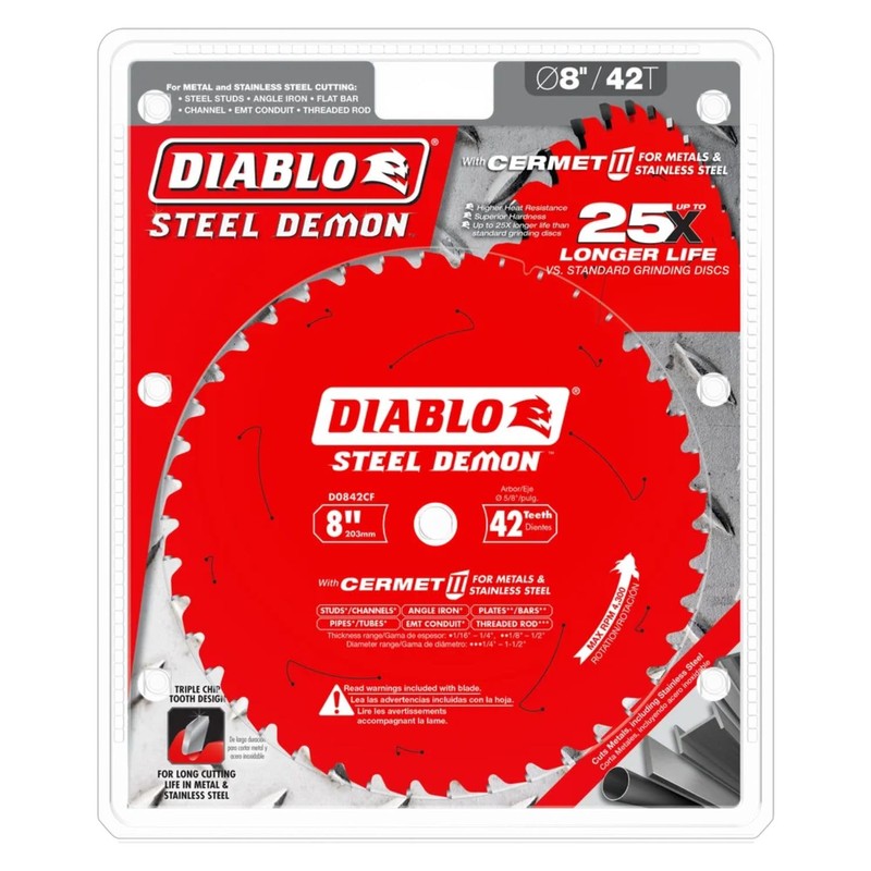 Diablo Steel Demon Cermet II Saw Blade for Thick Metal