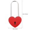 Baluue Love Lock Heart Padlock with Key, 45mm Keyed Padlocks