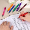PATIKIL Retractable Ballpoint Pens, 1.0mm, Black Ink, Rubber Grip for