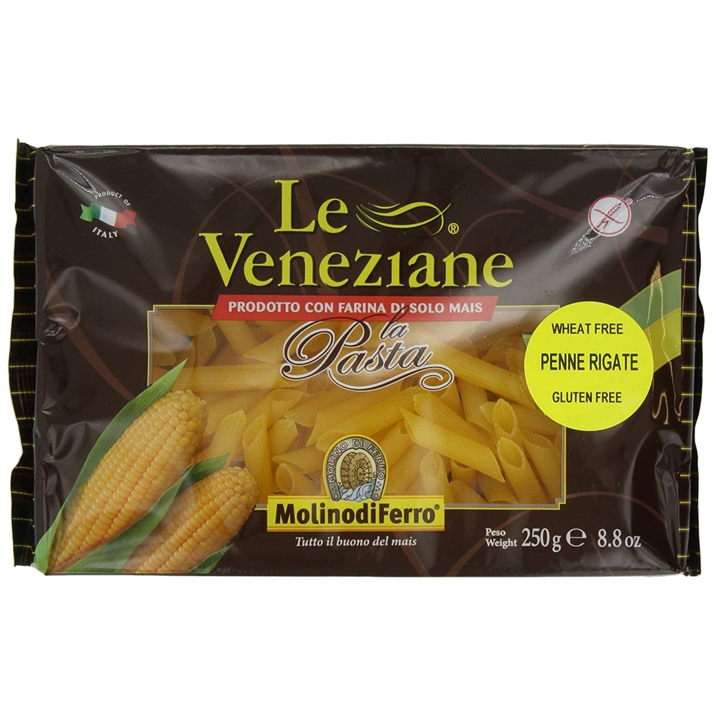 Le Veneziane Penne Rigate, 250-Gram Packages (Pack of 6)