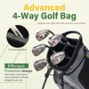 Lightweight Golf Bag, 4-Way Full-Length Golf Stand Bag with Cooler
