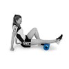 AFH-Webshop Blue fascia roller with practical transport bag, foam roller