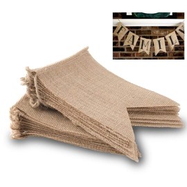 30 Flags DIY Burlap Banner kit, DIY Wedding Banner, DIY Burlap Bunting