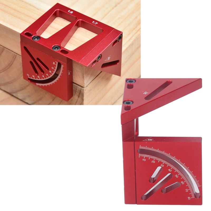 Multi Angle 3D Protractor 45 Degree Marking Ruler Essential Woodworking