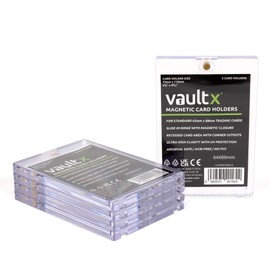 Vault X Magnetic Card Holders - 35pt for Trading Cards & Sports Cards (5 Pack)