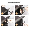 ViWaVee Pram Hooks, Velcro Hook Pram for Changing Bag, Handbags,