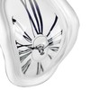 Melting Clock Plastic Retro Decorative Electroplated Metal Paint Desk Table
