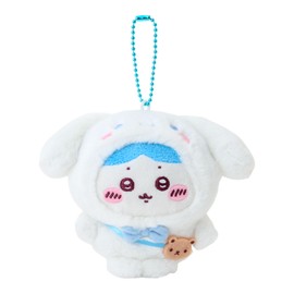 Sanrio Chiikawa 826634 Mascot Holder (Hachiwale), Cinnamon Roll, Polyester, Steel, Recommended Age: 6 and up
