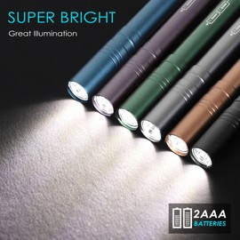 FASTPRO 18-Pack Pen Light, Aluminum LED Penlights with Batteries Included& Pre-Installed, Pocket Pen Flashlight for Inspections, Repairs, Camping and Emergencies