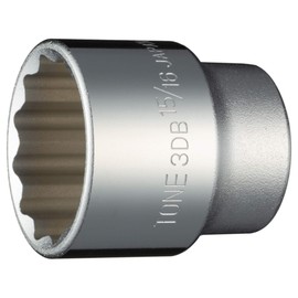 TONE Socket (12 Square) 3DB-30 Insertion Angle 9.5mm (3/8") Double Side Width 15/16"