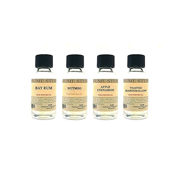 Holiday Fragrance Oil Set for Perfume Making, Personal Body Oil,