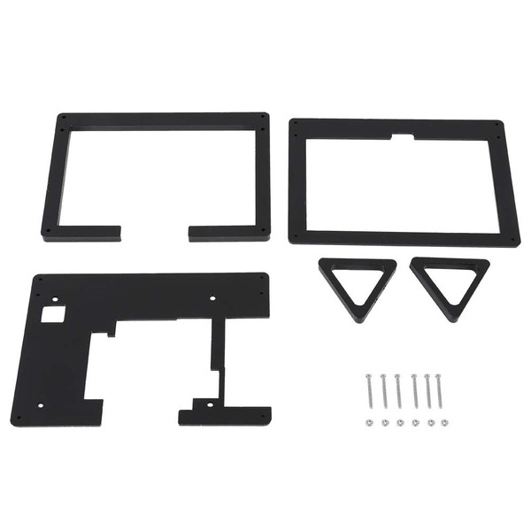 5" Touch Screen Display for Raspberry Pi, Acrylic Bracket Casing with Acrylic Case, Bracket for 5" LCD Raspberry Pi, Black